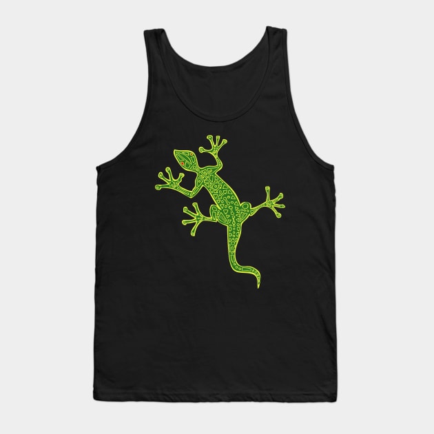 Tribal Lizard Tank Top by RockettGraph1cs